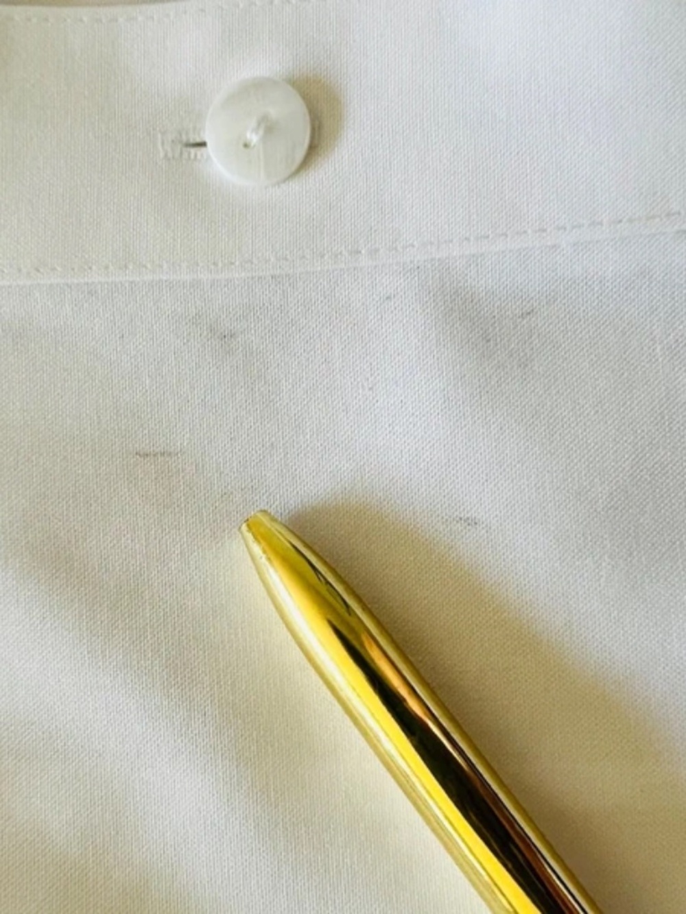 Foxcroft White No Iron Shirt Size 10 (fitted) - Picture 7 of 8